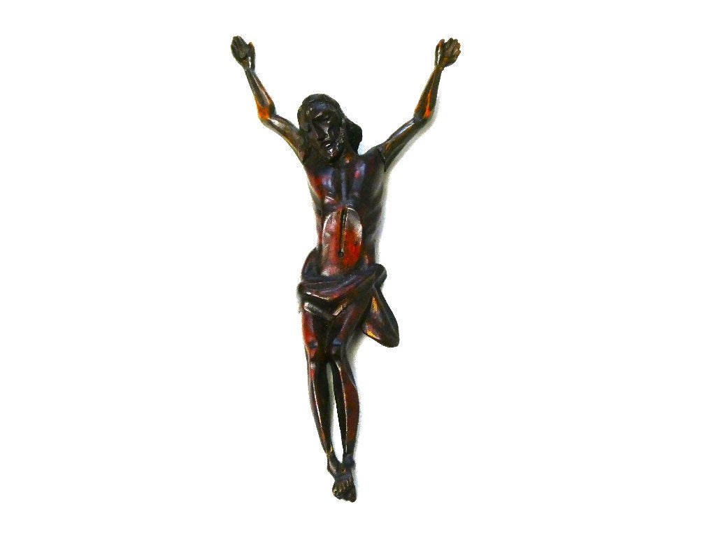 Houtgesneden corpus Jezus Christus, Antiek en Kunst, Ophalen of Verzenden