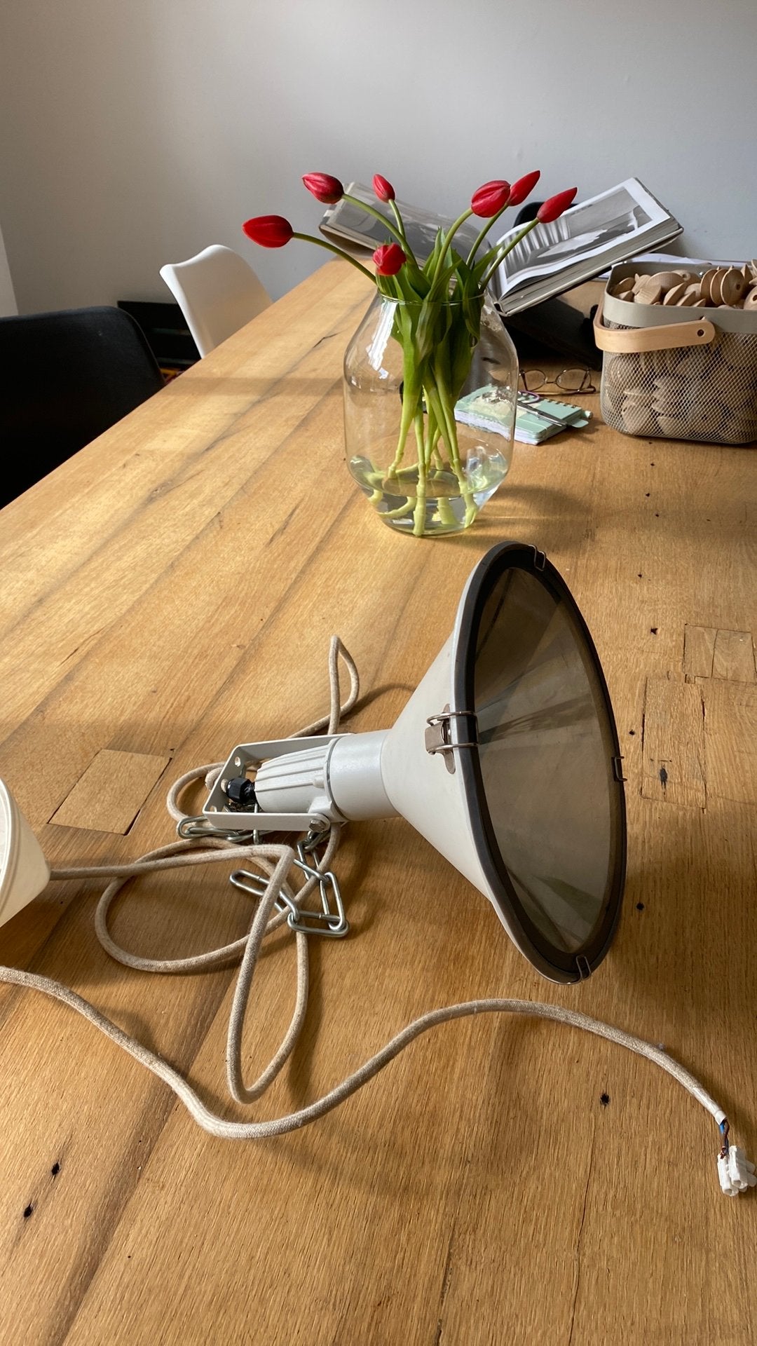 Metalen hanglamp, Ophalen of Verzenden, Zo goed als nieuw