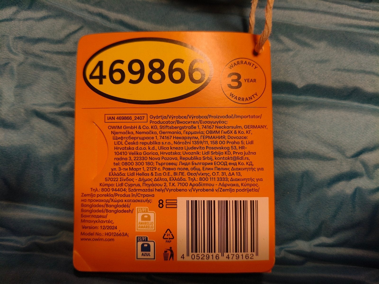 Crivit 2-persoons Basic Campingtent - slechts 1 x gebruikt, Ophalen of Verzenden, Zo goed als nieuw, Tot en met 2