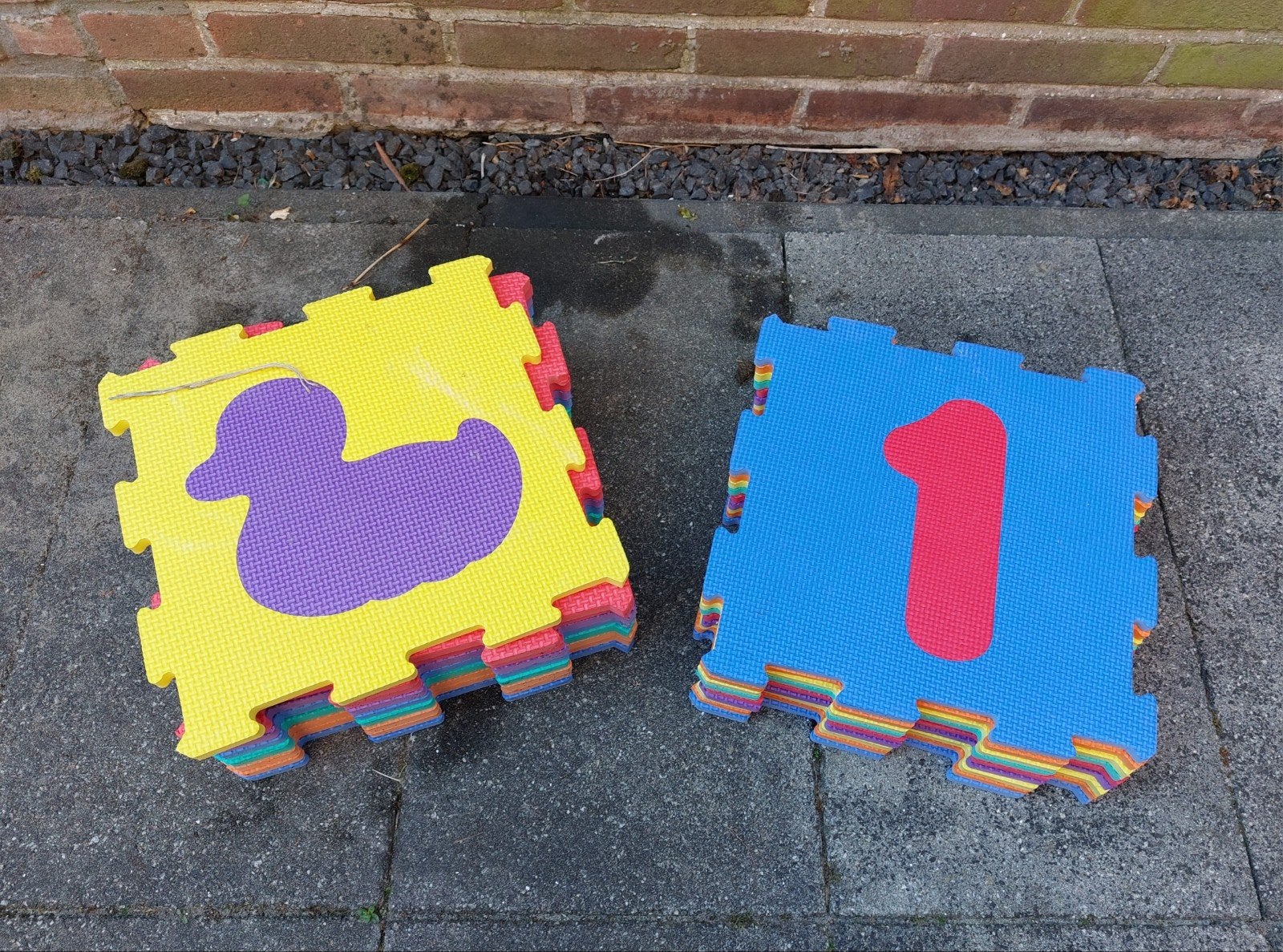 Speelmatten cijfers en dieren, puzzelmatten, Ophalen, Gebruikt, Overige merken