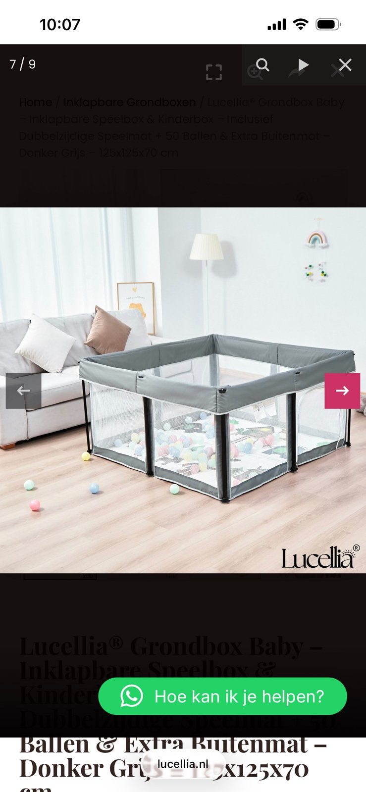Grondbox Lucellia nieuw, Ophalen, Nieuw, Vierkant, Boxkleed