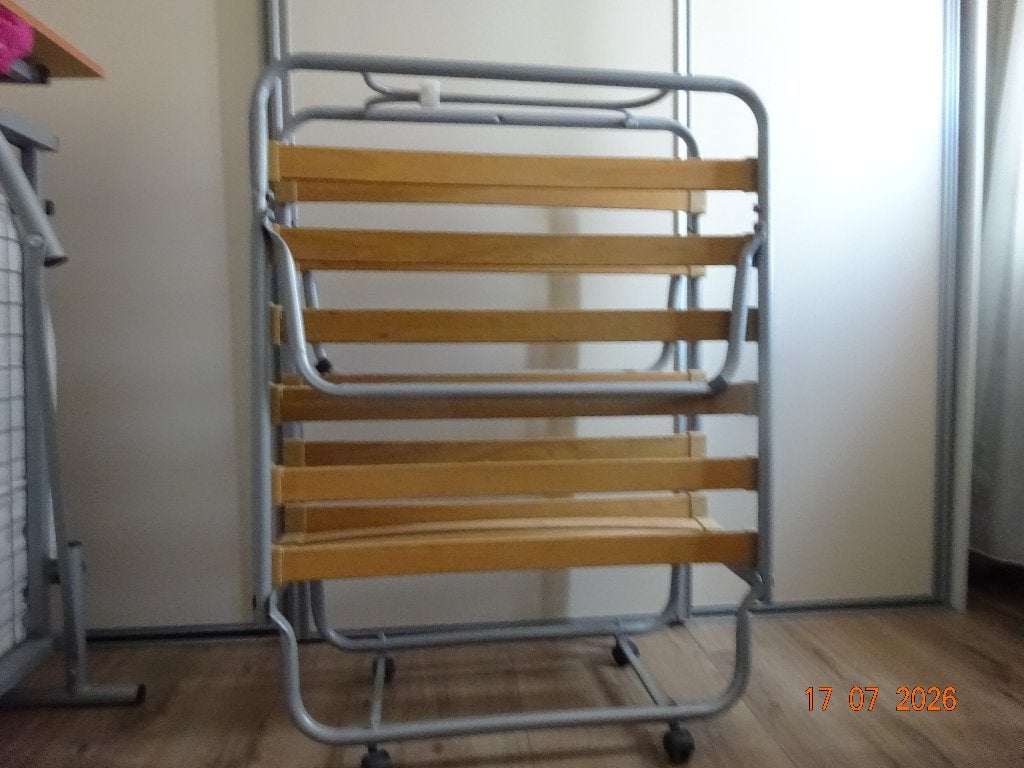 vouwbed met matras, Ophalen, Gebruikt, Eenpersoons, 190 cm of minder