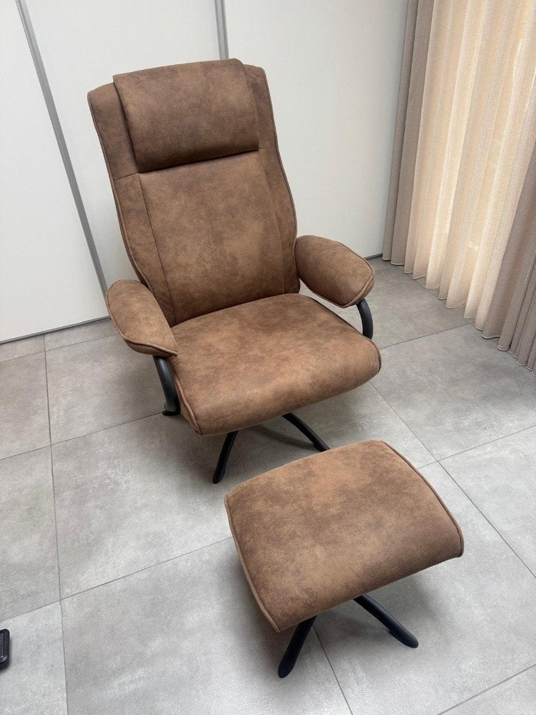 Relaxfauteuil Vic, Ophalen, Bruin, Zo goed als nieuw, Eén