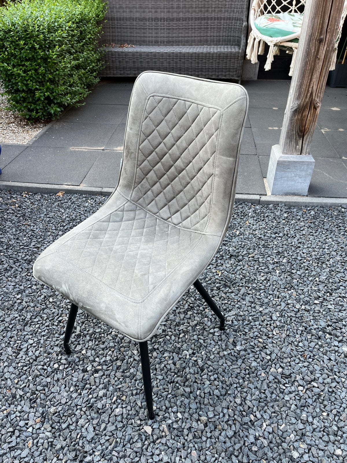 Eetkamerstoel, Ophalen of Verzenden, Zo goed als nieuw, Grijs, Vijf, Zes of meer stoelen