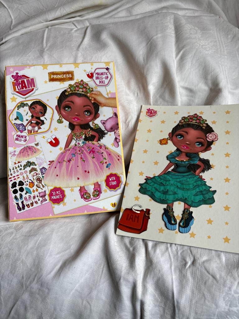 I AM Princess Magnetische Aankleedpop met 30 Magneten, Ophalen of Verzenden, Zo goed als nieuw, Overige typen