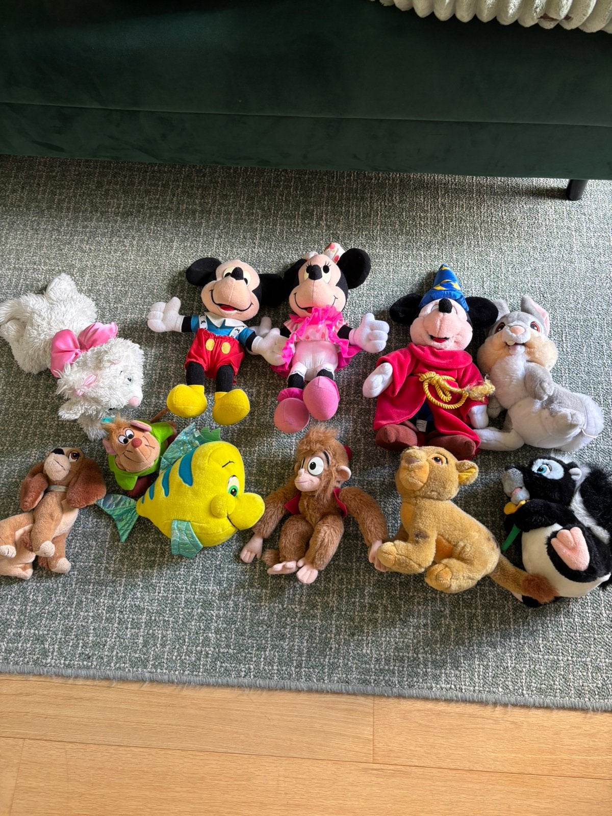 Set van 11 vintage Disney Knuffels, Disney, Overige typen, Ophalen of Verzenden, Middelgroot (20 tot 80 cm)