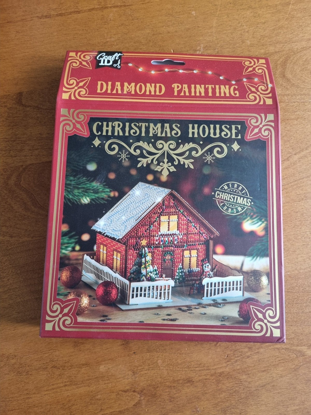 Nieuw Diamond Painting Kersthuis - Craft Buddy, Diamond painting, Nieuw, Ophalen of Verzenden, Overige merken