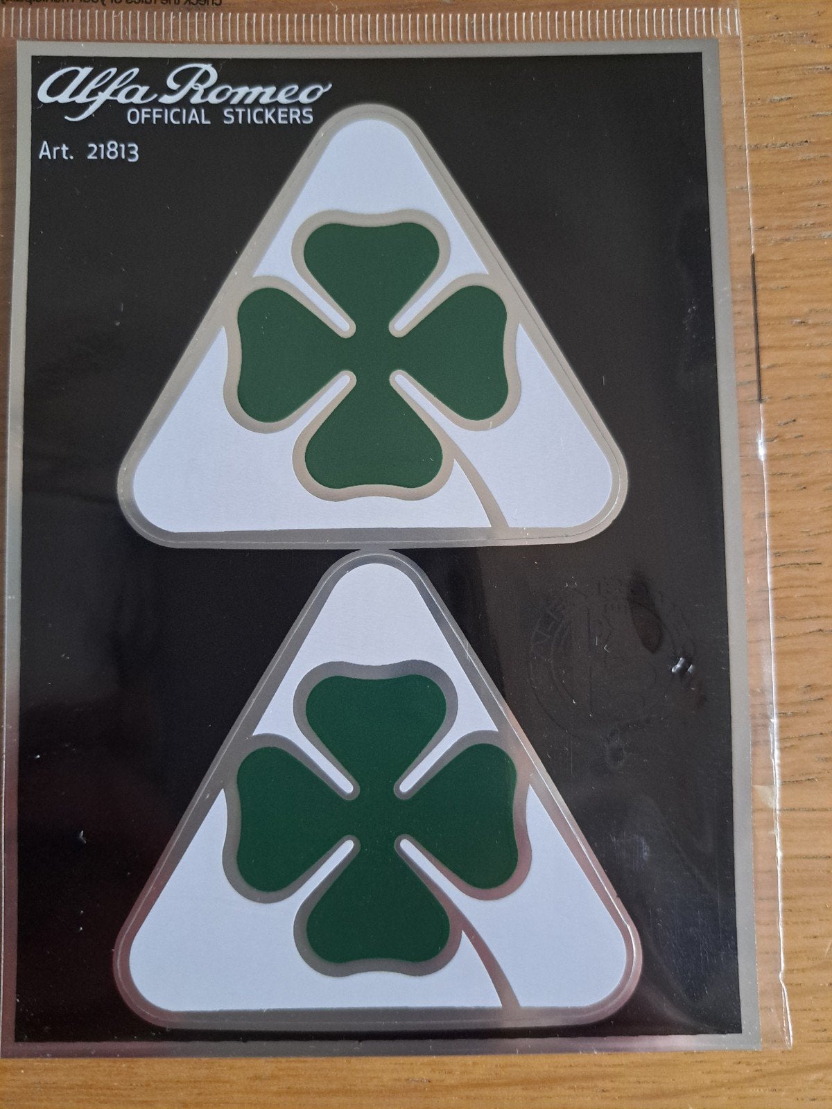 Alfa Romeo stickers klavertje 4 (quadrifoglio), Ophalen of Verzenden, Nieuw, Auto of Motor