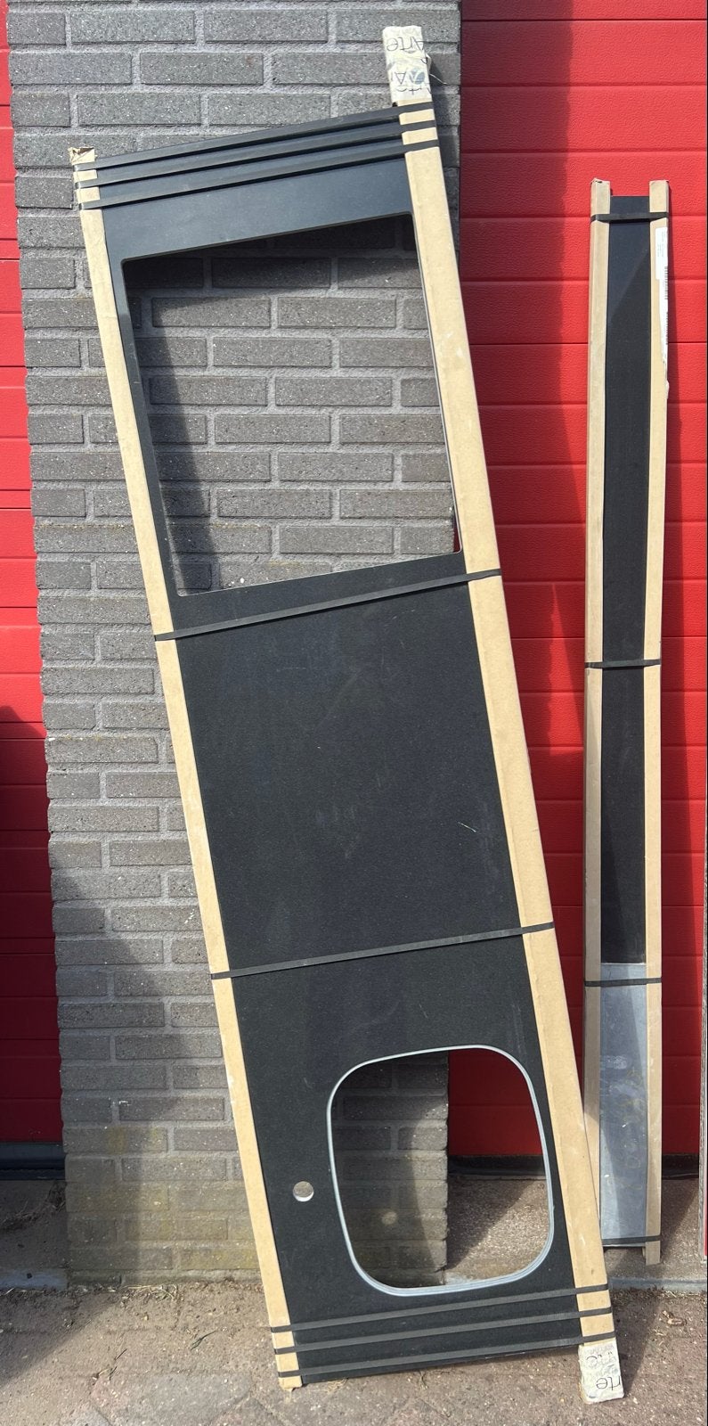 Composiet Zwart Gepolijst Werkblad voor Buitenkeuken (205x60, Ophalen, Overige typen, Nieuw, Zwart