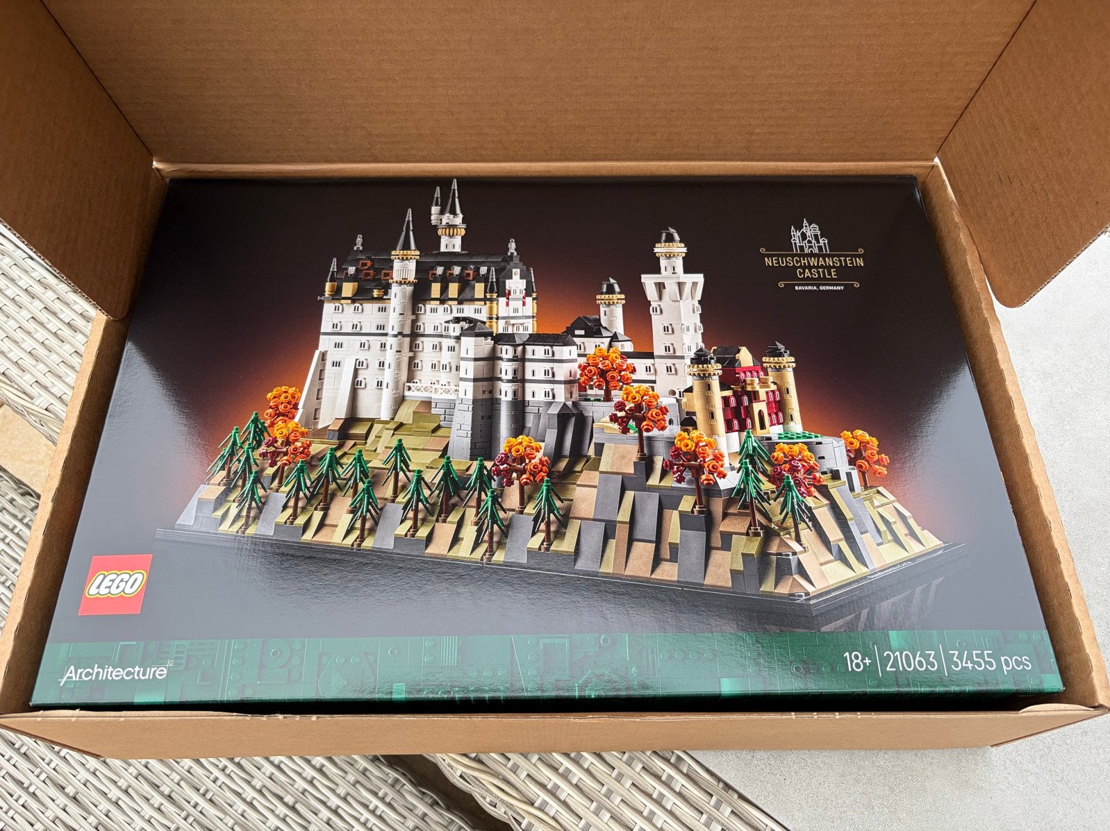 Lego Architecture 21063 Neuschwanstein Kasteel Nieuw, Lego, Denemarken, Nieuw, Architecture