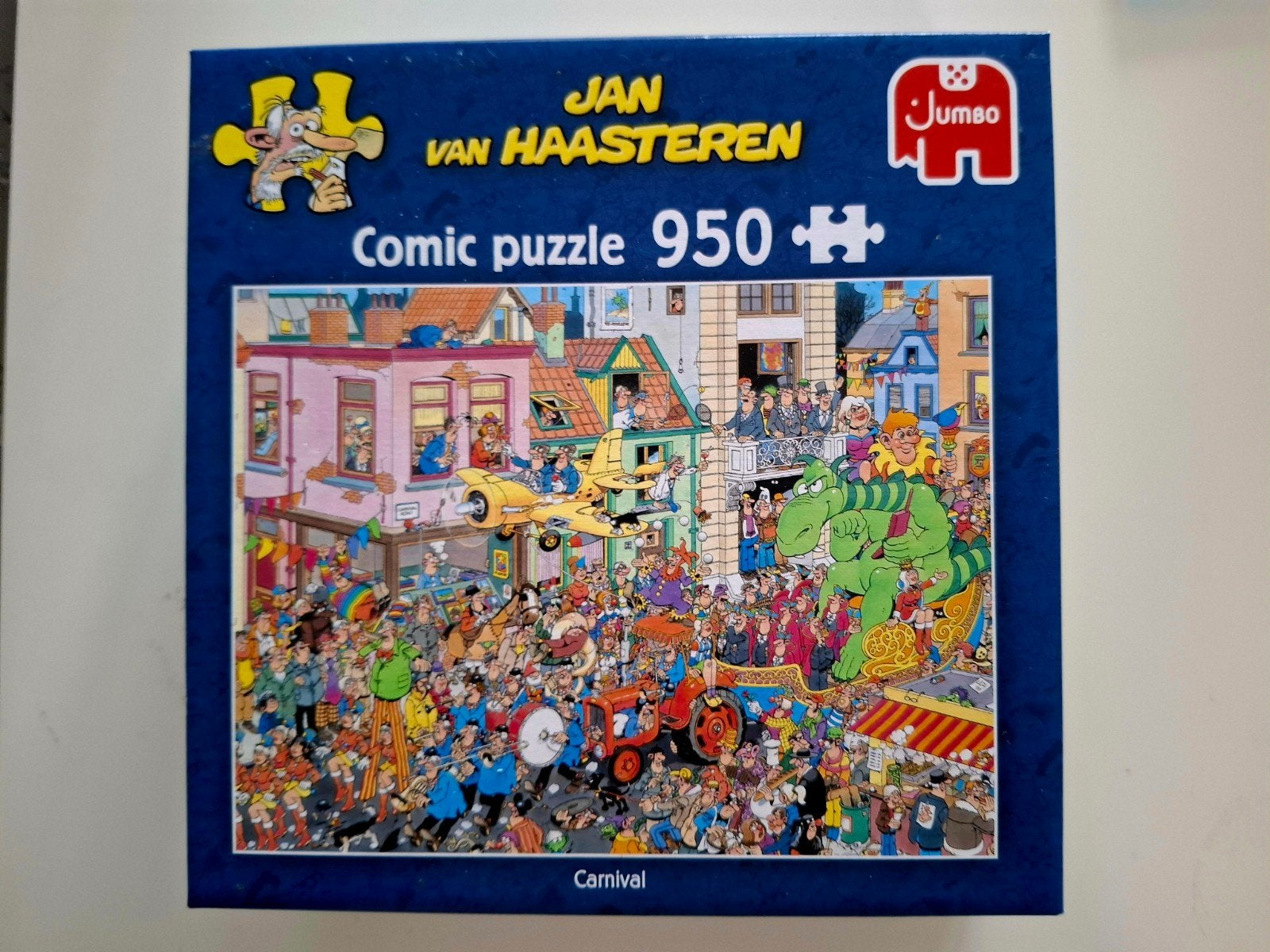 Jan van Haasteren 'Carnival' 950 stukjes + poster ZGAN, Ophalen of Verzenden, 500 t/m 1500 stukjes, Zo goed als nieuw, Legpuzzel
