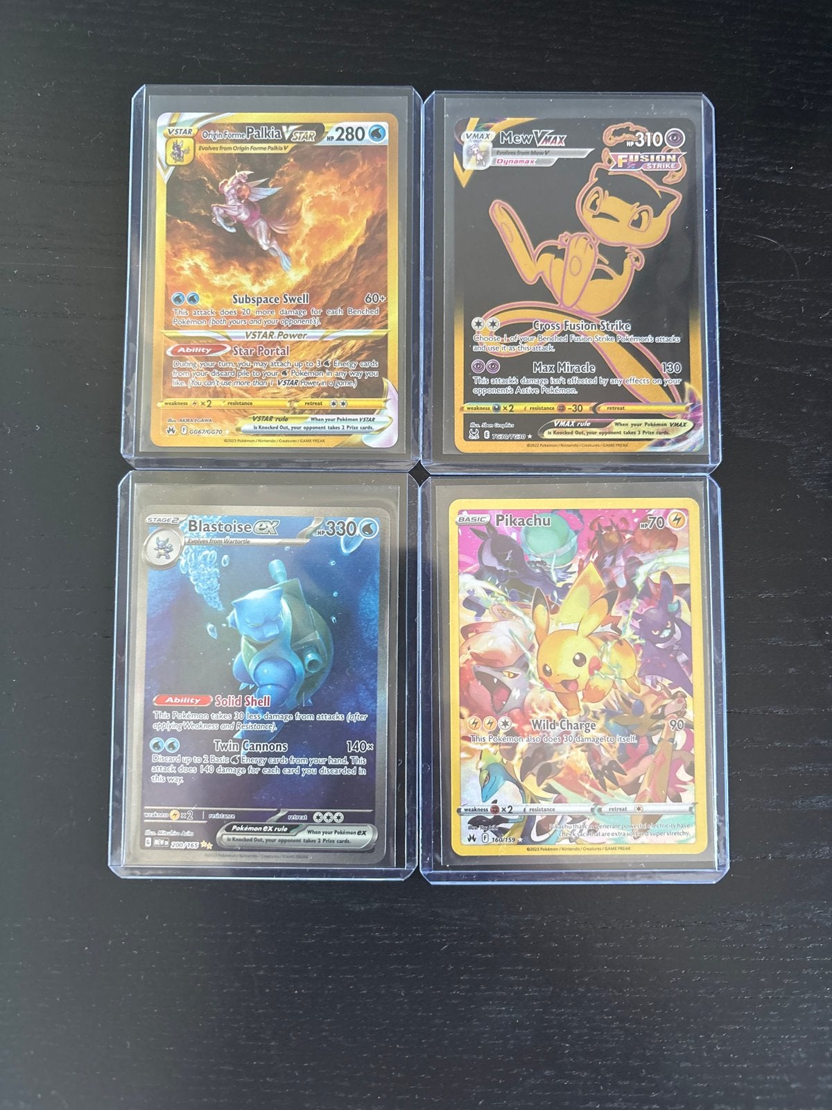 Pokémon Kaarten Set: Palkia VSTAR, Mew VMAX, Blastoise ex, P, Ophalen, Zo goed als nieuw, Meerdere kaarten