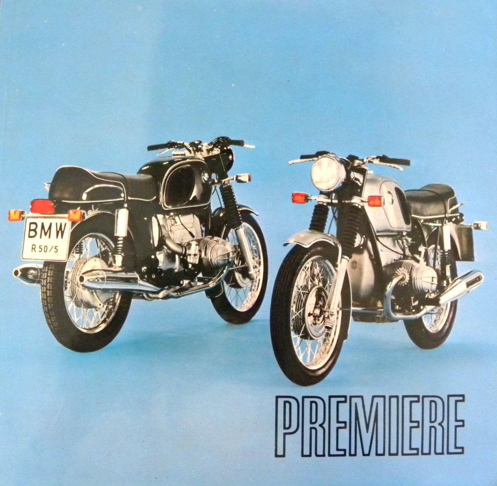Folder BMW Premiere R50/5 R60/5 R75/5 08/ 1969, Motoren, Ophalen of Verzenden, BMW