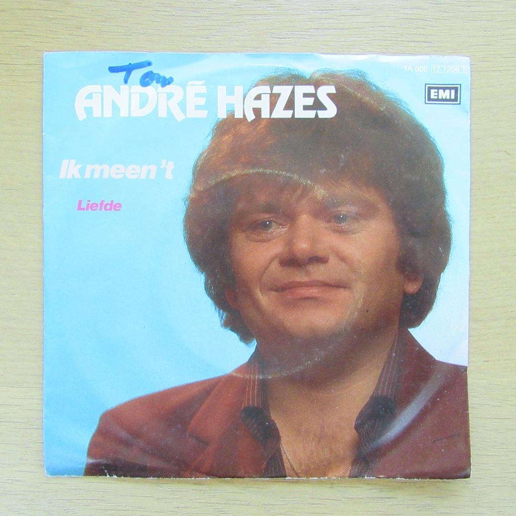 single Andre Hazes: Ik Meen't, Cd's en Dvd's, Vinyl Singles, Gebruikt, 7 inch, Single, Ophalen of Verzenden