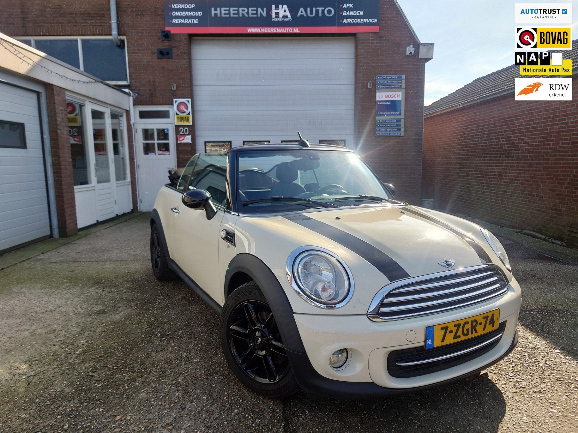 Mini Mini Cabrio 1.6 Cooper Pepper, Airco, Elektrische dak,, Auto's, Dealer onderhouden, Stof, Gebruikt, 4 cilinders