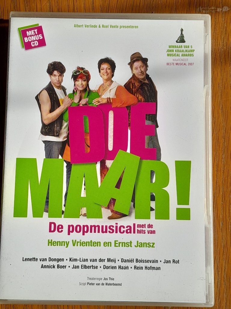 Doe Maar! De popmusical DVD met bonus CD, Cd's en Dvd's, Gebruikt, Inclusief doosje, Alle leeftijden, Nederlands