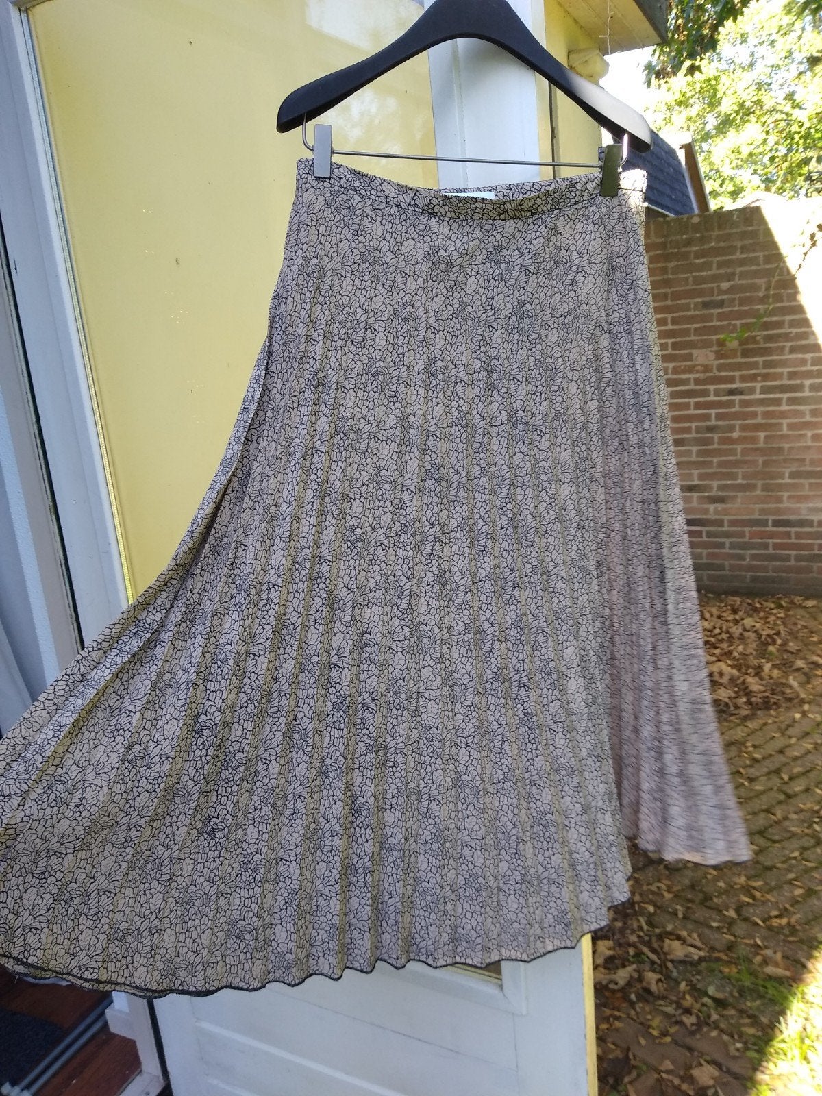 By-Bar plisse midi rok met bloemenprint, Beige, Nieuw, Ophalen of Verzenden, By-Bar