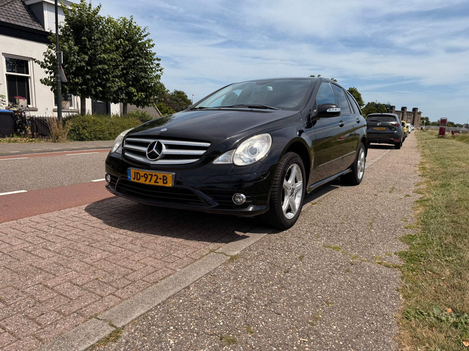 Mercedes-Benz R-Klasse R350 AUT 2009 black 4MATIC 7pers., Auto's, Mercedes-Benz, Automaat, R-Klasse, Zwart, Leder