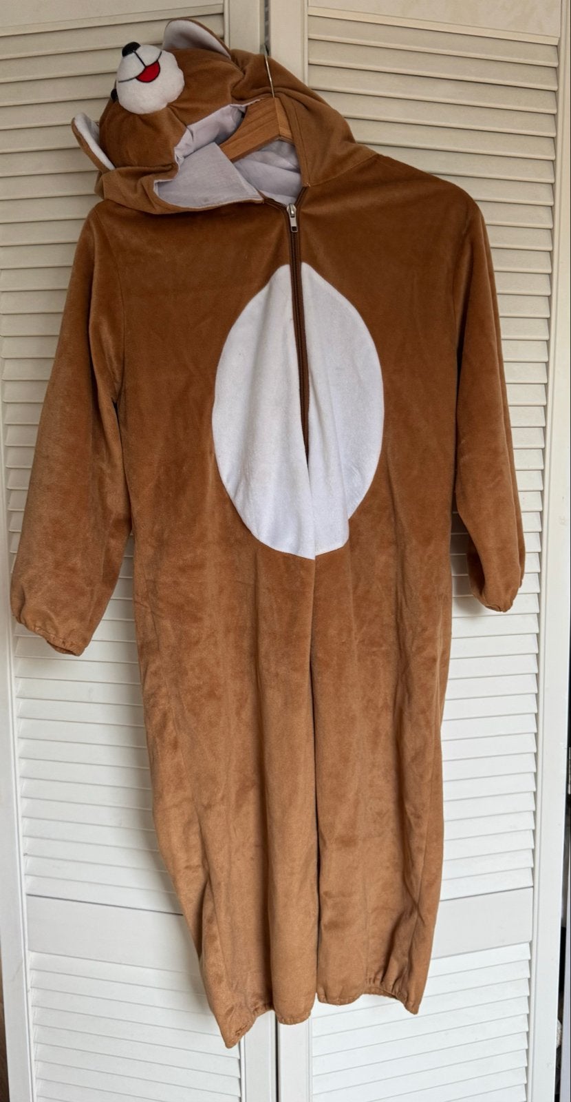 Leuke beren onesie / kostuum maat 130cm, Ophalen of Verzenden, Gebruikt, 122 t/m 128, Jongen of Meisje