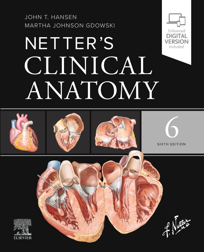 Netters' Clinical Anatomy 6e - Digitale Editie, Boeken, Ophalen, Overige vakken, John T. Hansen, Martha Johnson Gdowski, Nieuw