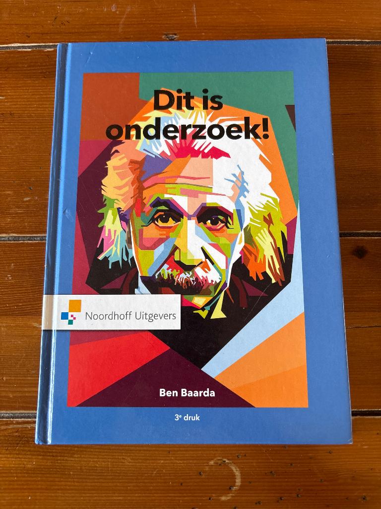 Dit is onderzoek! (3e druk) Baarda, Boeken, Zo goed als nieuw, Noordhoff Uitgevers, Alpha, HBO