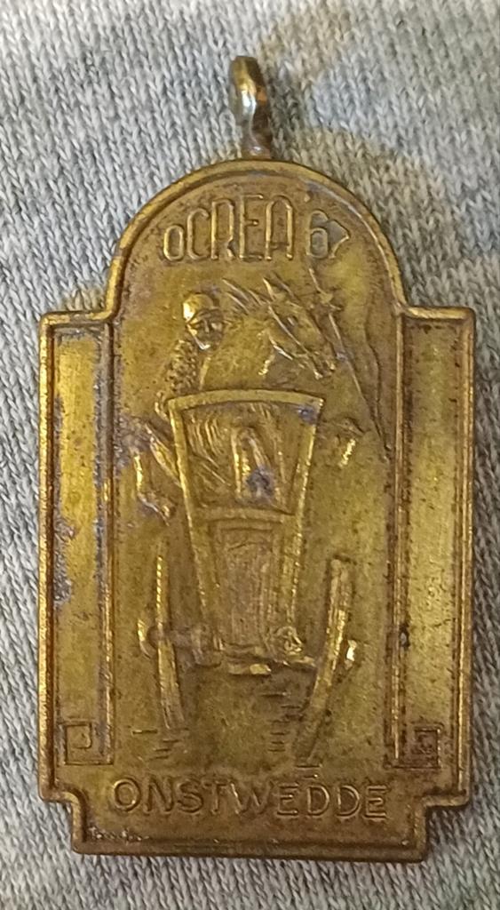 Ocrea 1967 Onstwedde Medaille, Postzegels en Munten, Penningen en Medailles, Ophalen of Verzenden, Overige materialen