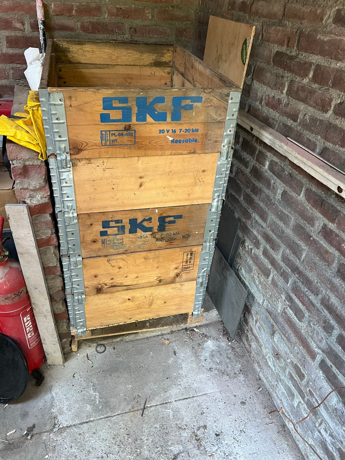 Stevige houten palletranden 80x60, Ophalen, Gebruikt, 60 cm of meer, 50 tot 75 cm