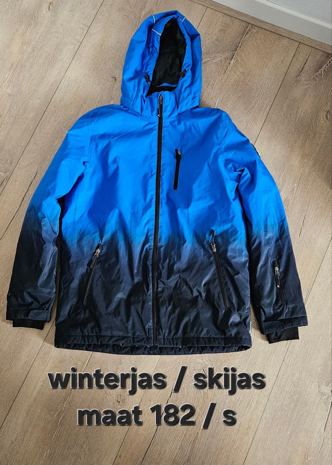 winterjas skijas maat 182 / s, Ophalen of Verzenden, Zo goed als nieuw, Maat 46 (S) of kleiner, Blauw