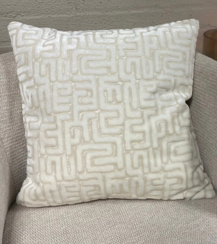 Beige kussen japandi, Verzenden, Nieuw, Beige, Vierkant