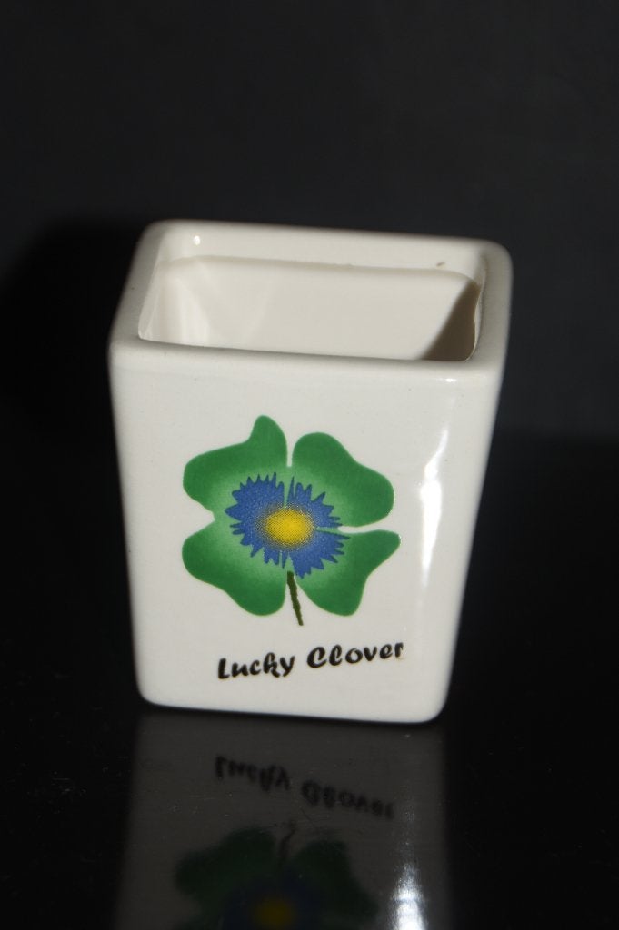 Bloempotje Klavertje 4 Plantenpotje Geluk, Verzenden, Nieuw, Aardewerk, Rechthoekig