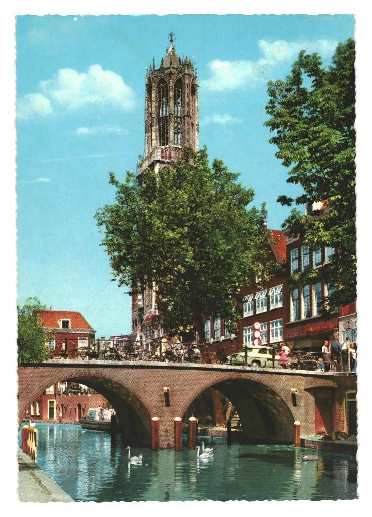 40333 Utrecht jr 60 70 Gelopen met postzegel, Verzamelen, Ophalen of Verzenden, 1960 tot 1980, Gelopen, Utrecht