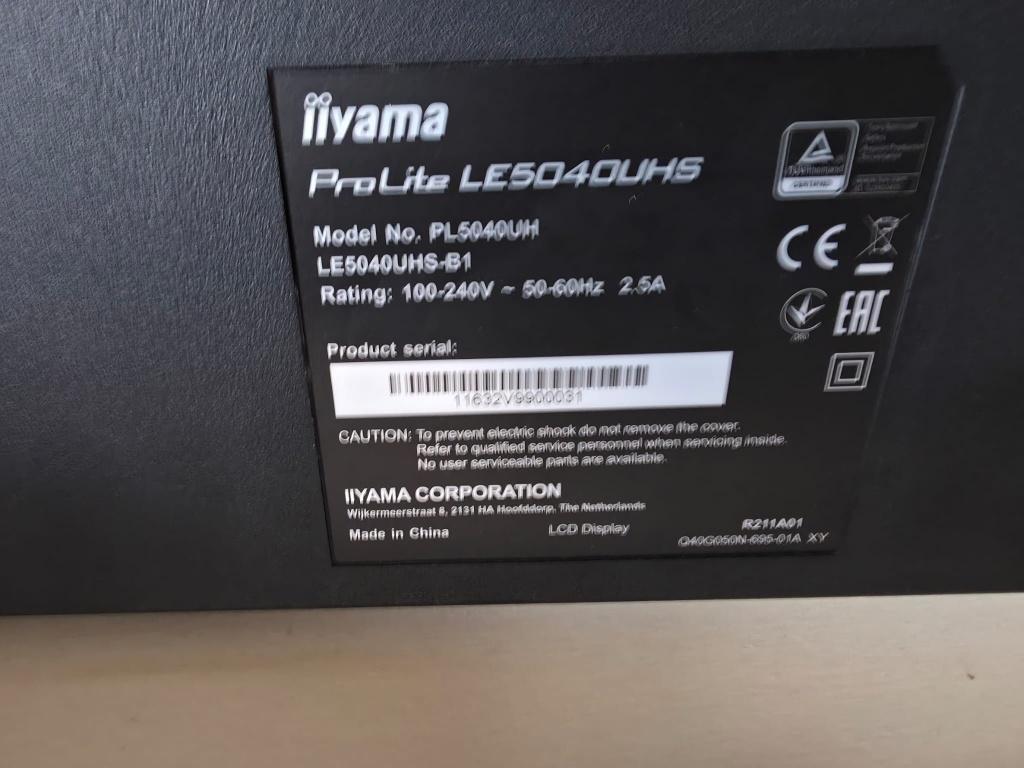 Iiyama Prolite LE3240S 32inch monitor, Gebruikt, IPS, IIYAMA      ., Full HD
