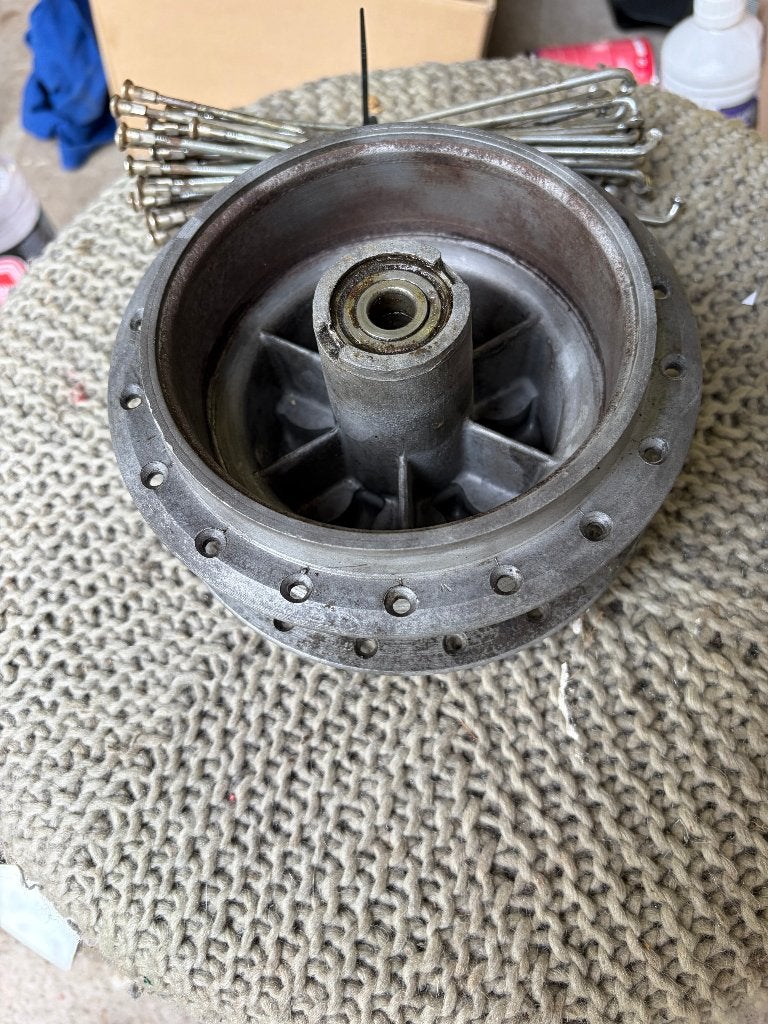 Zündapp 517 axchterremnaaf 120mm incl. remdeks en segmenten, Ophalen of Verzenden, Gebruikt, Frame