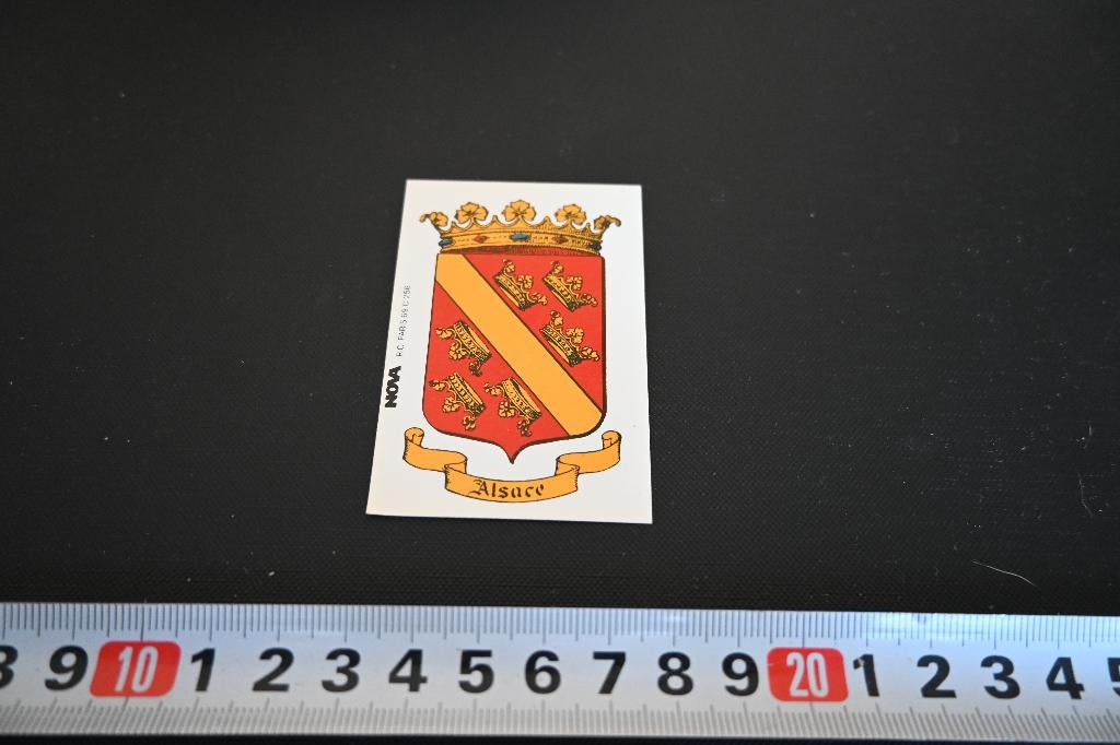 sticker Frankrijk wapen Alsace / Elzas*, Ophalen, Zo goed als nieuw, Sticker