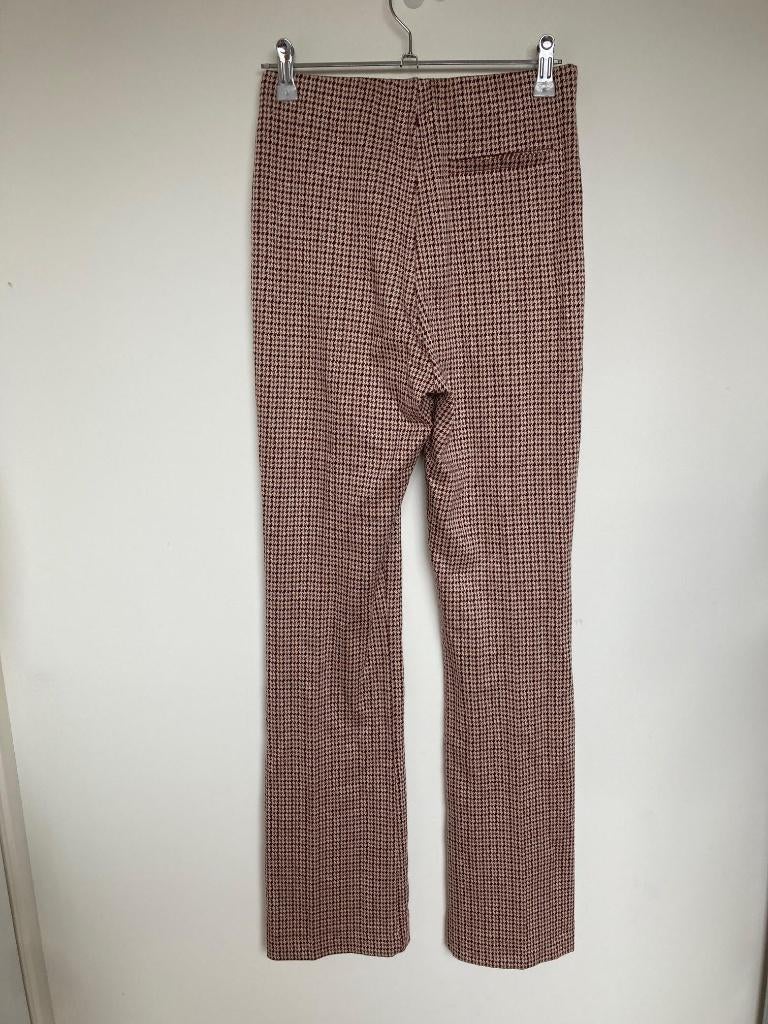 No Man’s Land land pied de poule flare broek xs stretch, No man's land GMBH, Zwart, Ophalen of Verzenden, Zo goed als nieuw