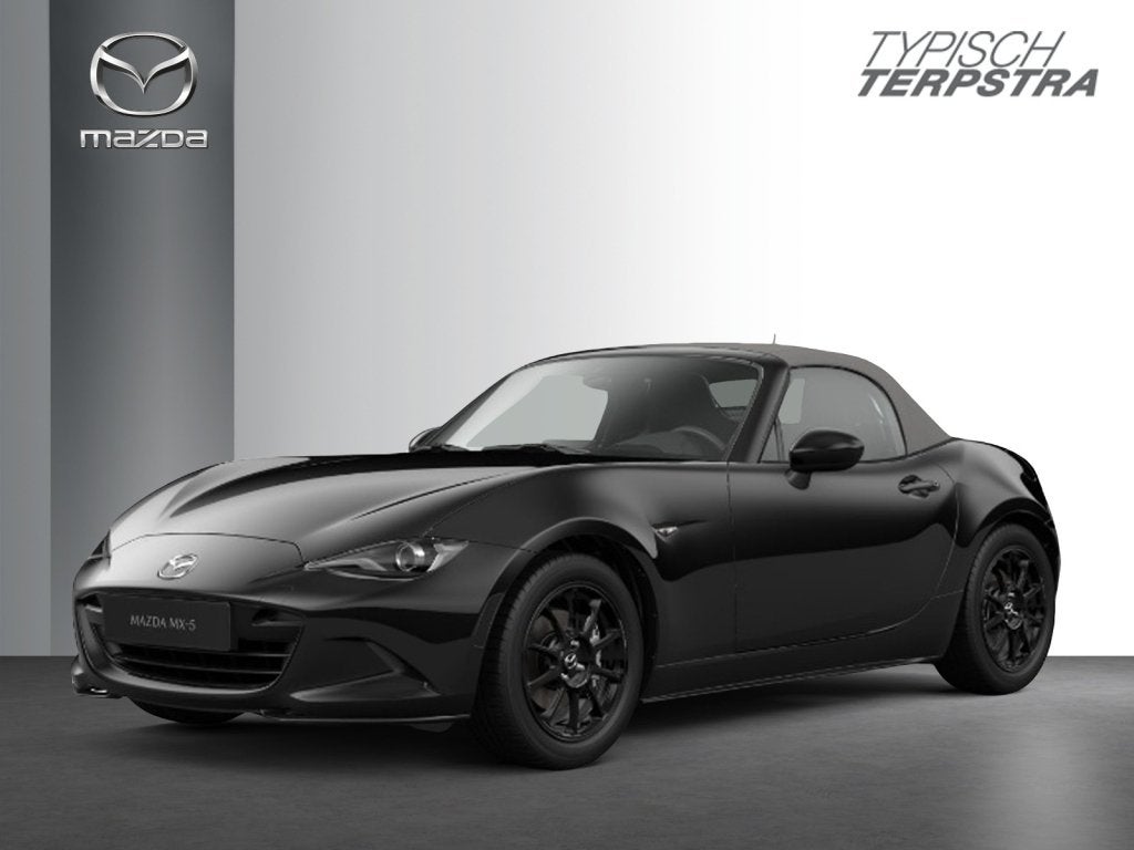 Mazda MX-5 1.5 SkyAc-G 136 PK Yakudo | incl inruilvoordeel, Gebruikt, Cabriolet, Zwart, Leder