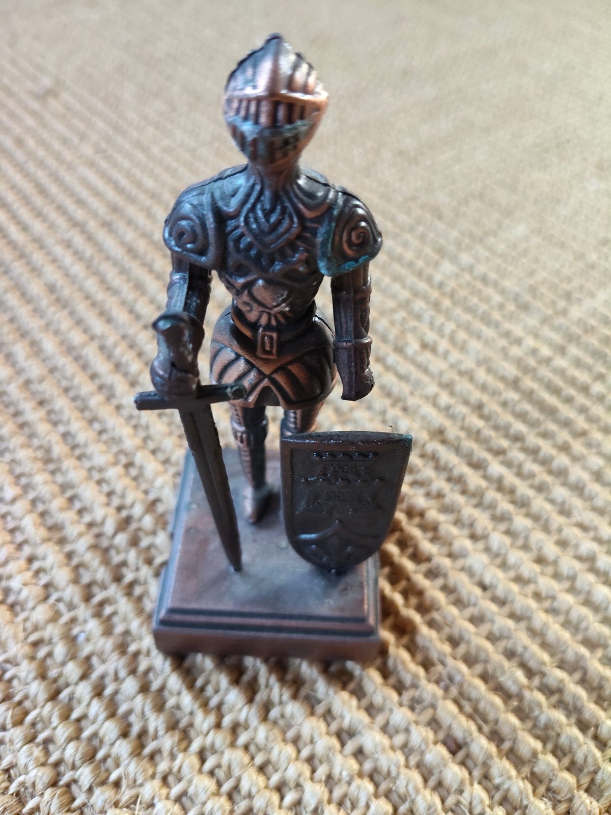 Vintage Miniatuur Puntenslijper – Ridder in Harnas, Ophalen of Verzenden