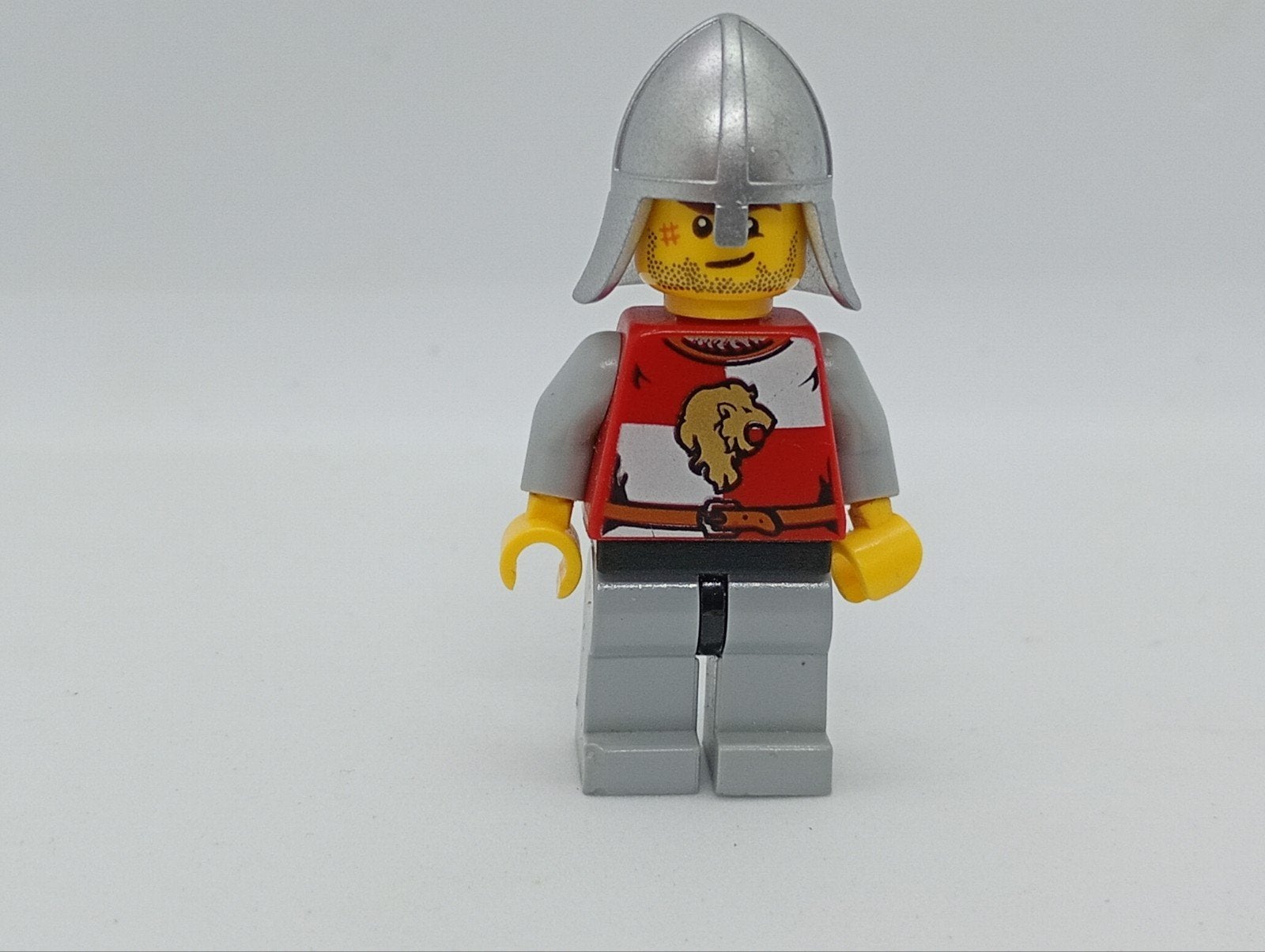 Lego Minifiguur cas497 Ridder met zilveren helm, Ophalen of Verzenden