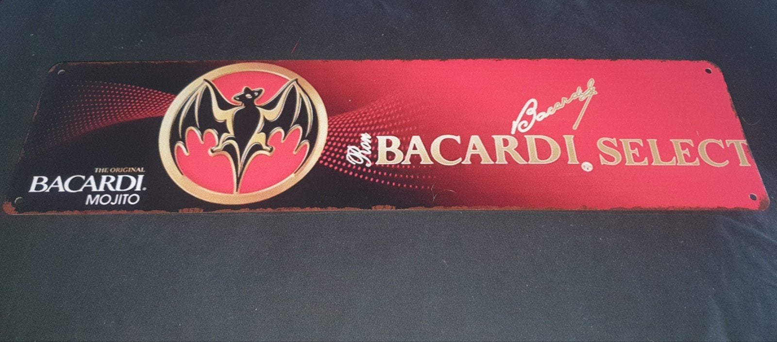 bacardi wandbord, ideaal voor de man cave, Verzamelen, Merken en Reclamevoorwerpen, Ophalen of Verzenden, Nieuw, Reclamebord