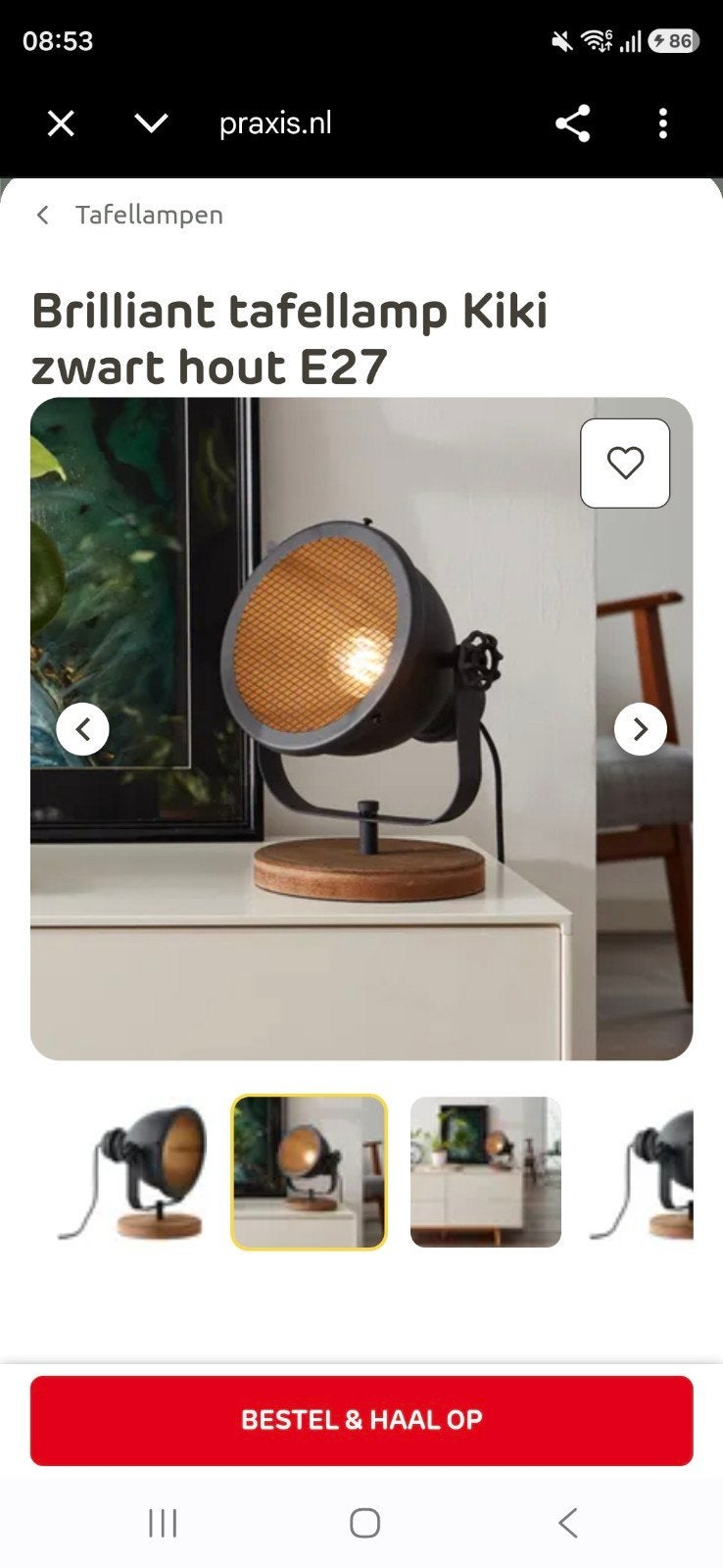 mooi industriël lampje, Ophalen of Verzenden