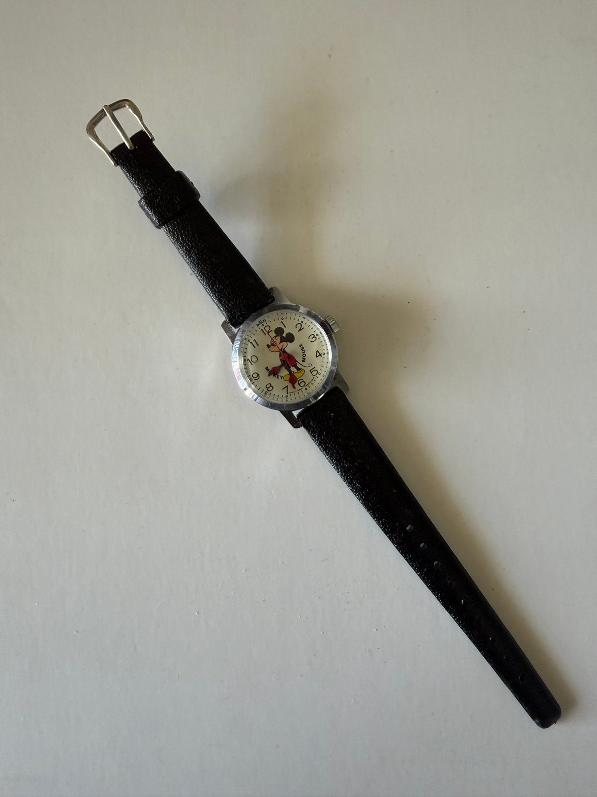 Vintage Mickey Mouse Polshorloge - Jaren '60, Staal, Met bandje, Polshorloge, 1960 of later