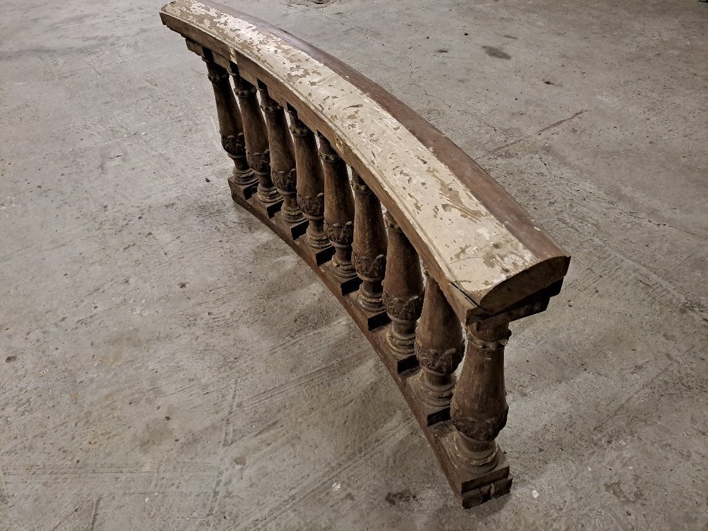 Antieke balustrade, zwaar grenen van tussen 1850 en 1900., Ophalen