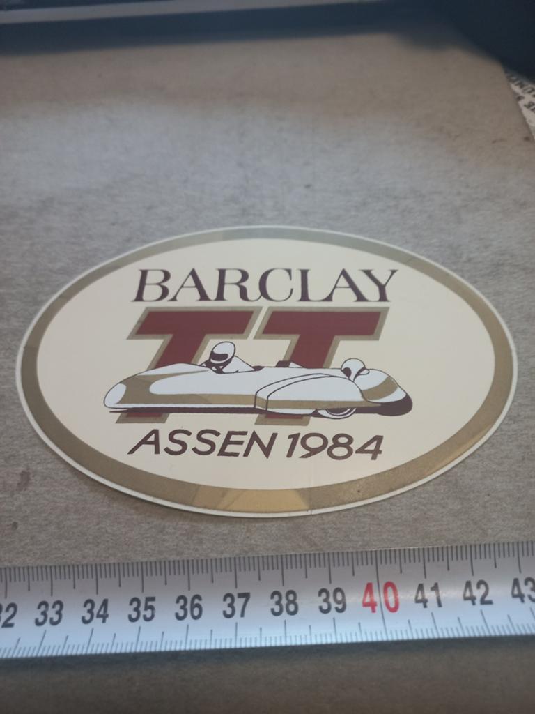 Barclay tt assen 8433, Verzamelen, Ophalen of Verzenden, Zo goed als nieuw