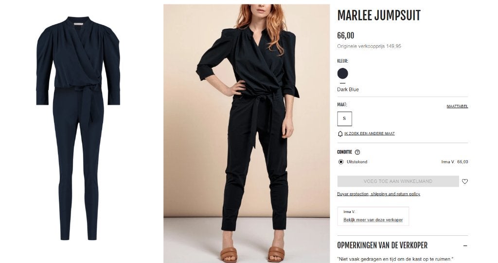Studio Anneloes Marlee jumpsuit Maat S, Studio Anneloes, Zo goed als nieuw, Maat 36 (S), Verzenden