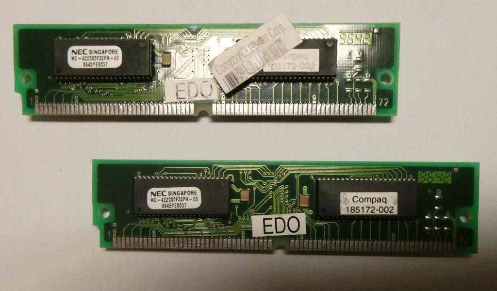 72 pins 8 mb ram chips retro vintage old computer commodore, Computers en Software, RAM geheugen, Gebruikt, Desktop, 1 GB of minder