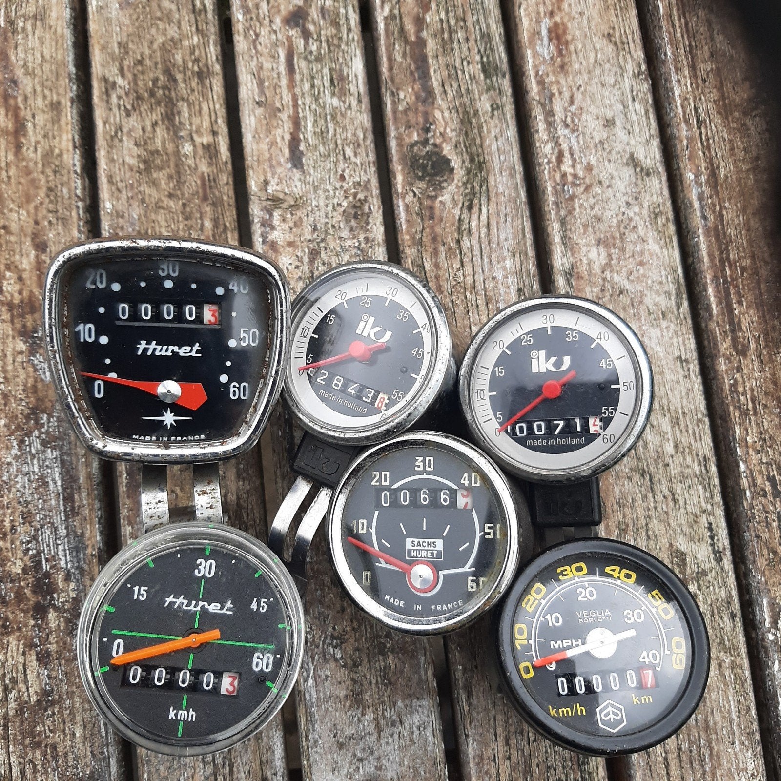 6 stuks km tellers, merken zie foto's alles €23 inkl verzend, Ophalen of Verzenden, Overige typen, Overige merken
