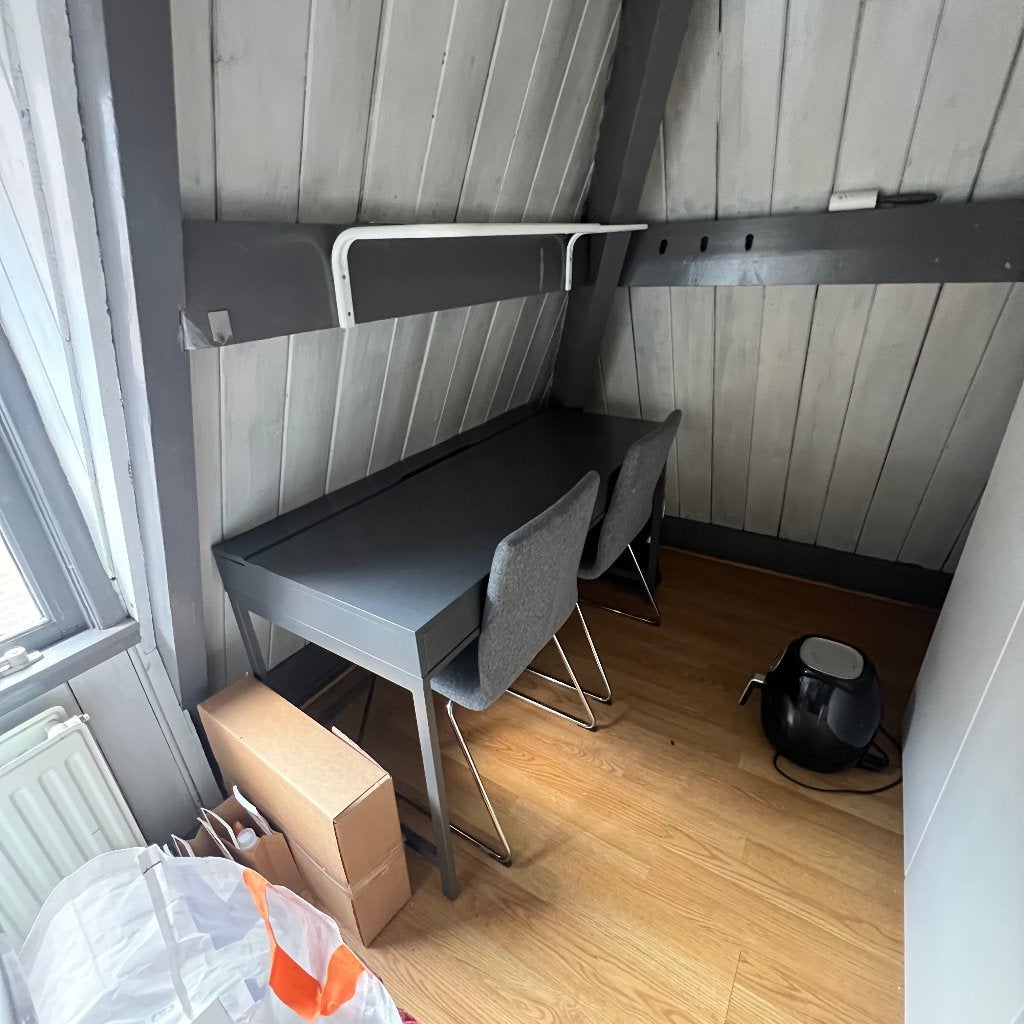Bureau, Huis en Inrichting, Ophalen, Gebruikt, 132 cm, Schoolbureau