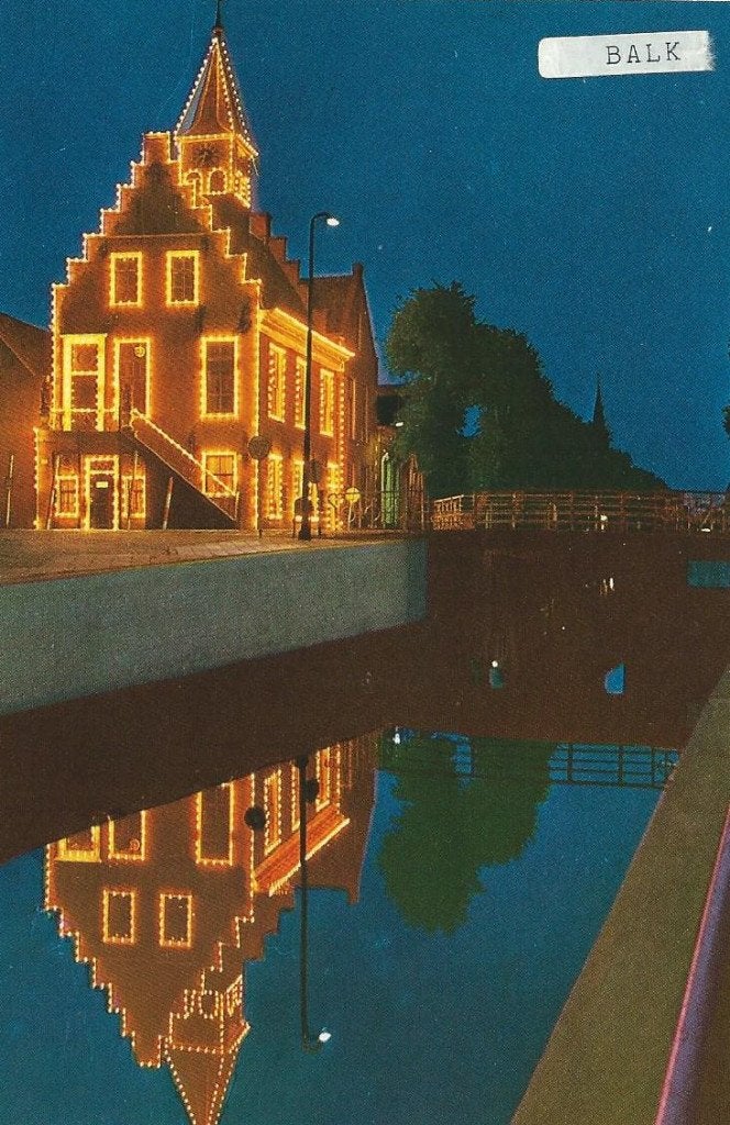 Ansichtkaart Balk, Friesland   Raadhuis, Verzenden, 1980 tot heden, Gelopen, Friesland