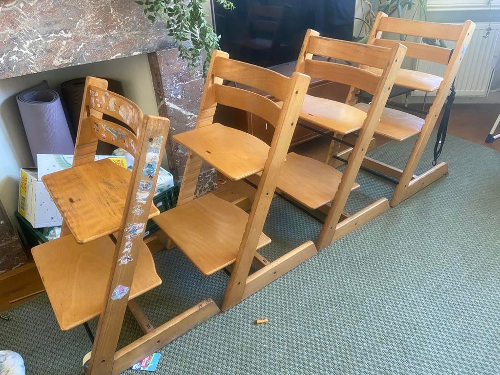Stokke Trip trap stoelen, Ophalen, Gebruikt