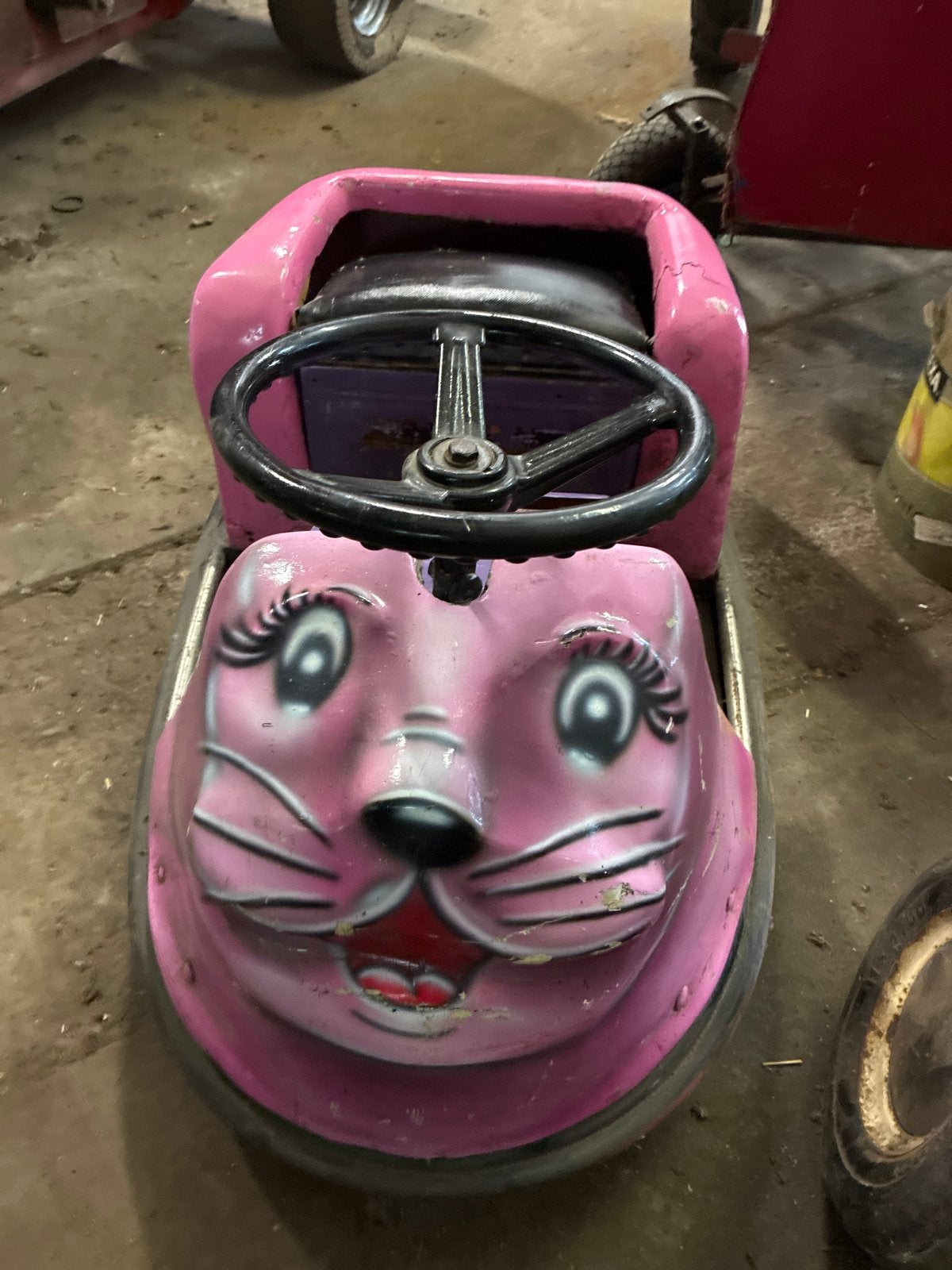Roze 12 volt botsauto - Uniek item!, Ophalen, Gebruikt